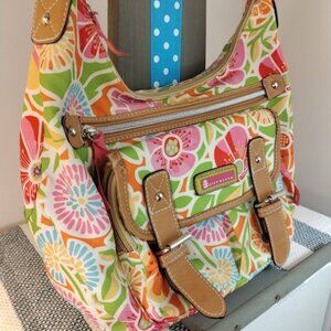 Vintage Lily Bloom Shoulder Bag